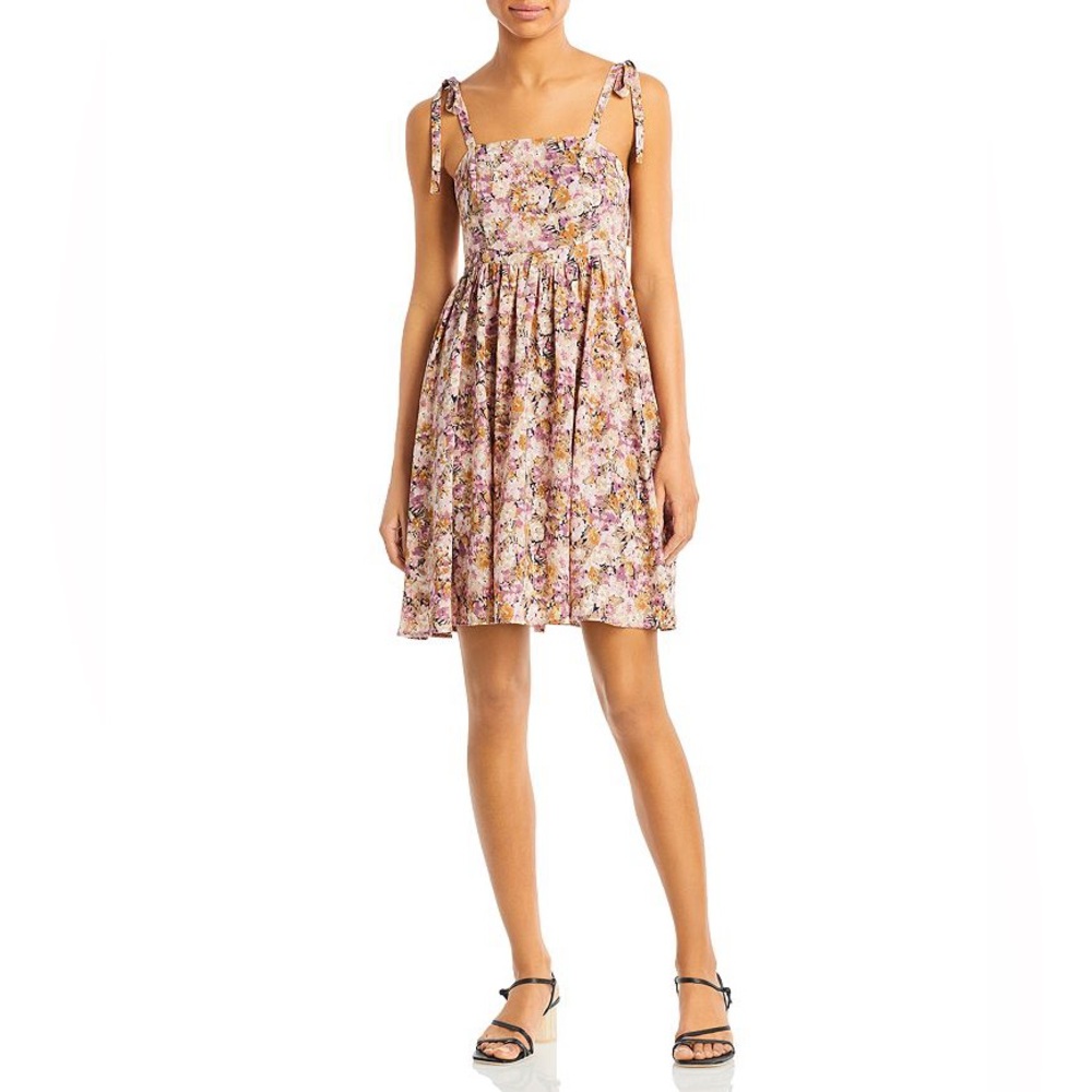 En Saison Floral Print Mini Dress